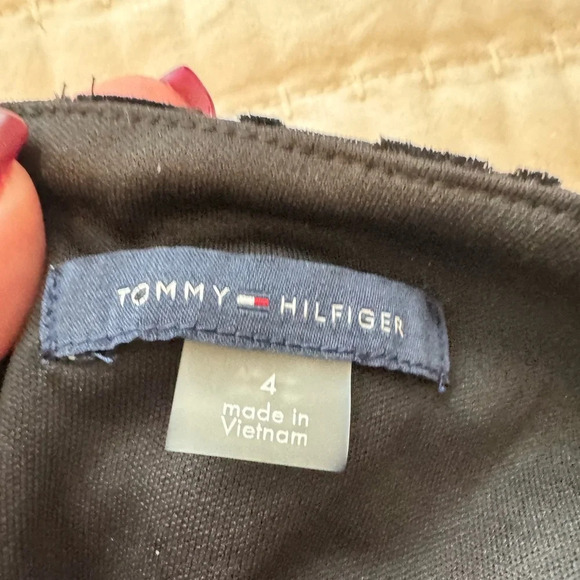 TOMMY HILFIGER Flutter Short Sleeve 
Leopard Print Sheath Dress Sz 4 - Picture 4 of 7